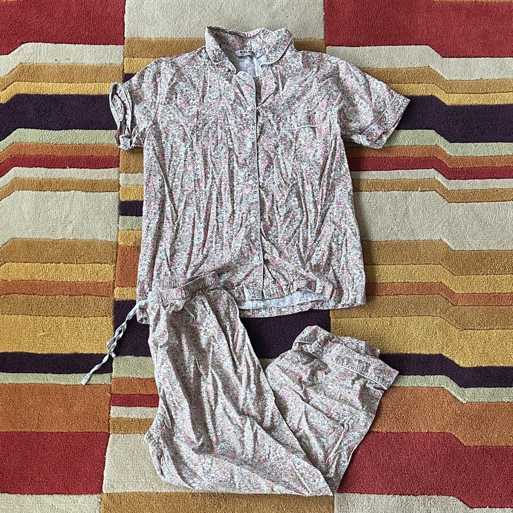 Baleno 100% Cotton Floral Short Sleeve Pajama Set